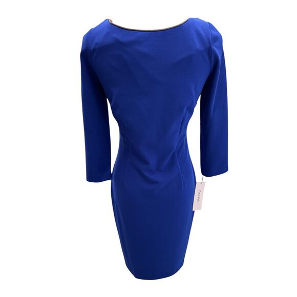 NWT!!! "Calvin Klein" Full Front Zip Dress, Sexy, Office, Cocktail, Size 4 - Picture 3 of 11